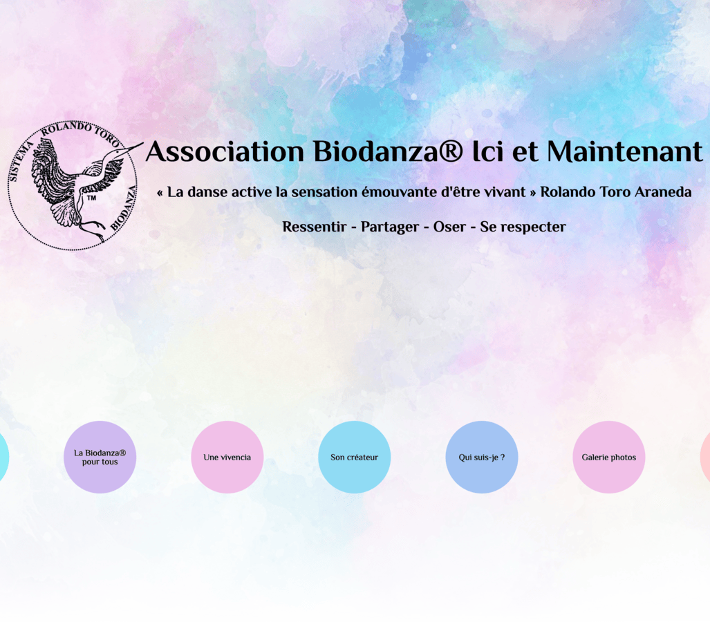 Site vitrine Association BioDanza